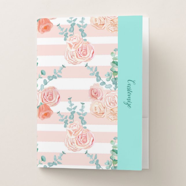 Fancy and Floral Pocket Folder (Front)