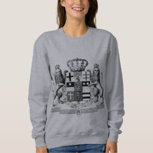Fancy Antique Coat of Arms Lions Sweatshirt
