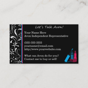 Fancy Avon Business Card