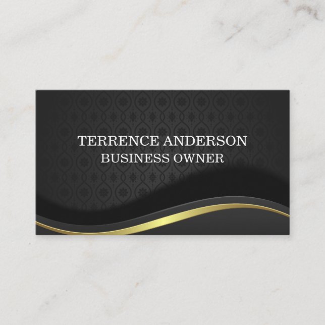 Fancy Background Business Card (Front)