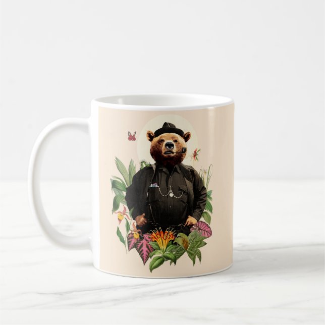 FANCY BEAR ANIMAL DETECTIVE COFFEE MUG (Left)
