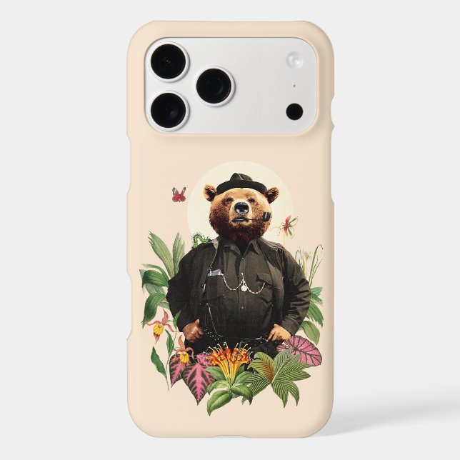 FANCY BEAR ANIMAL DETECTIVE IPHONE CASE (Back)