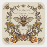 Fancy Bee Honey Label Personalize