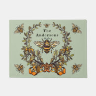 Fancy Bee Personalize Doormat