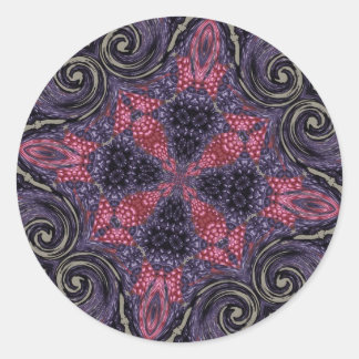 Fancy Berry Cross Classic Round Sticker