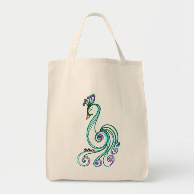 Fancy Bird Tote Bag (Front)