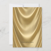 Fancy Black and Gold Masquerade Party Invitation (Back)