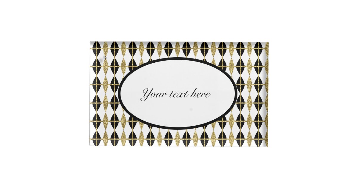 Black and Gold Harlequin Diamond Pattern | Leggings