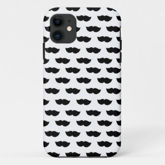 Fancy Black Moustaches iPhone 11 Case