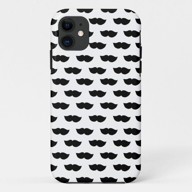 Fancy Black Moustaches Case-Mate iPhone Case (Back)