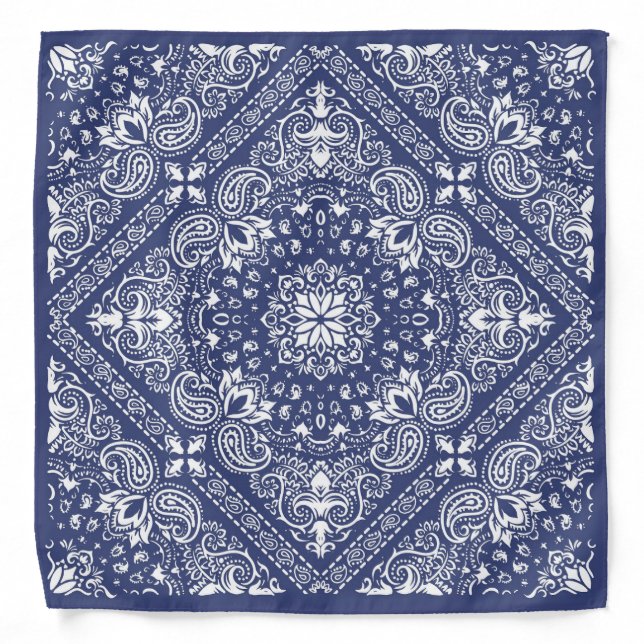 Fancy Blue Bandana (Front)
