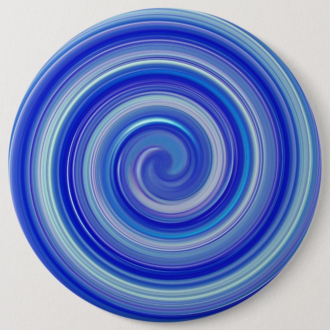Fancy blue spiral button (Front)