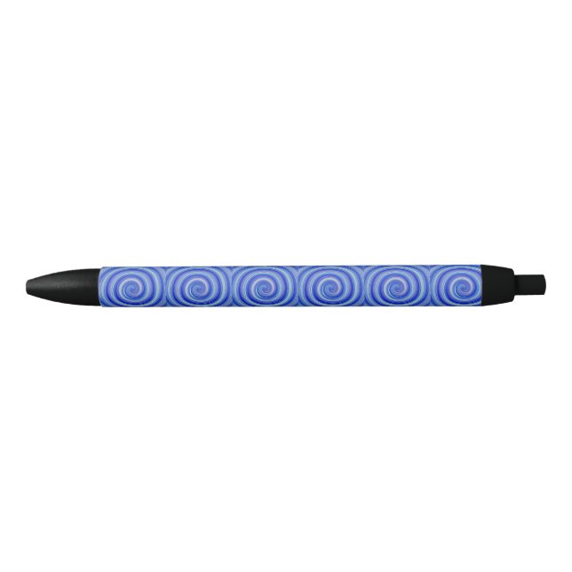 Fancy Blue Spiral Pen (Front)