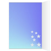 Fancy Blue Star Mom Cards (Inside (Left))