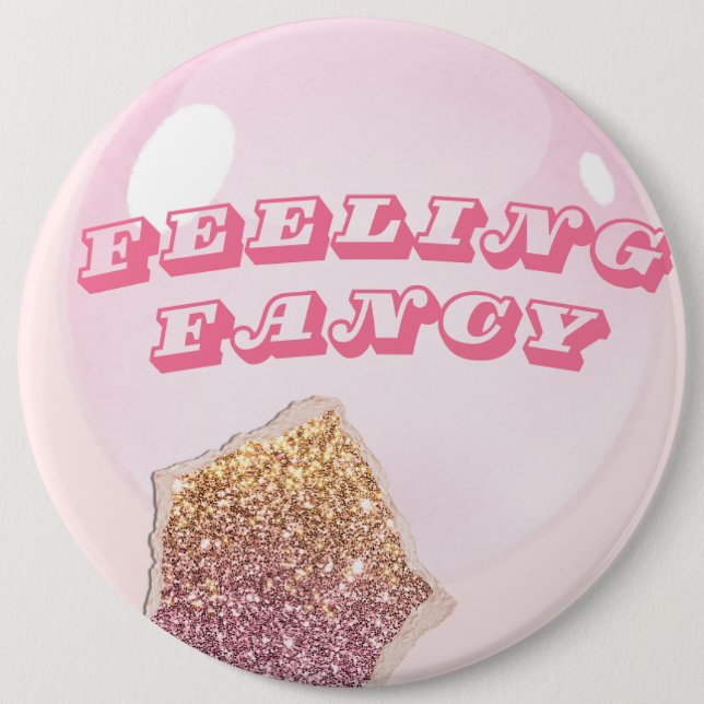 Fancy Bridal Party  Badge Button (Front)