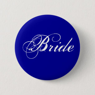 Fancy Bride On Navy Button