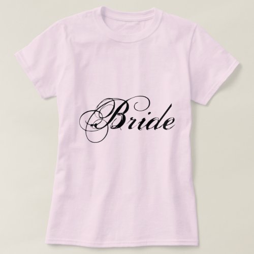 Fancy Bride On Pink T_Shirt