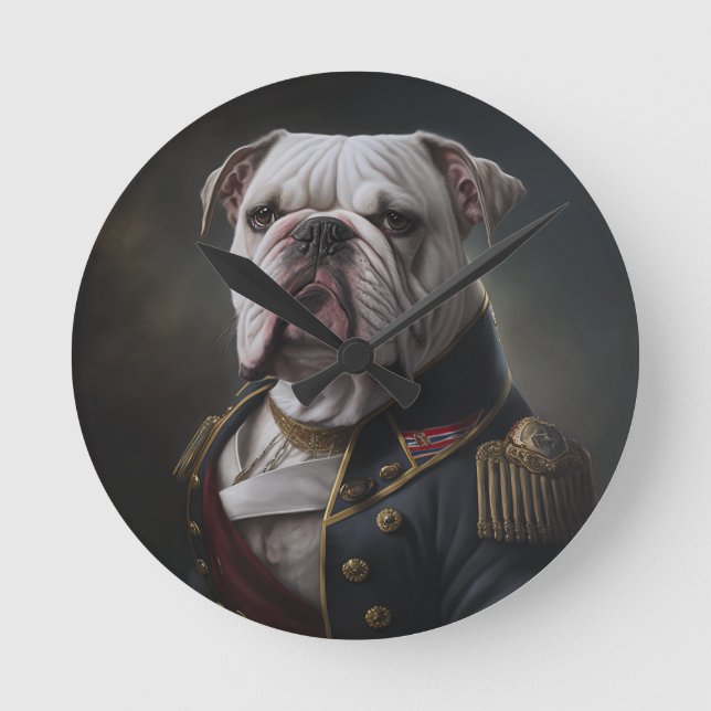 Fancy Bulldog Clock (Front)
