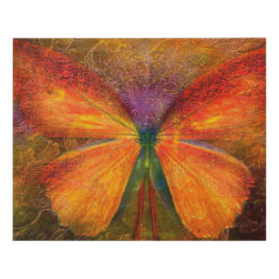 Fancy butterfly  faux canvas print