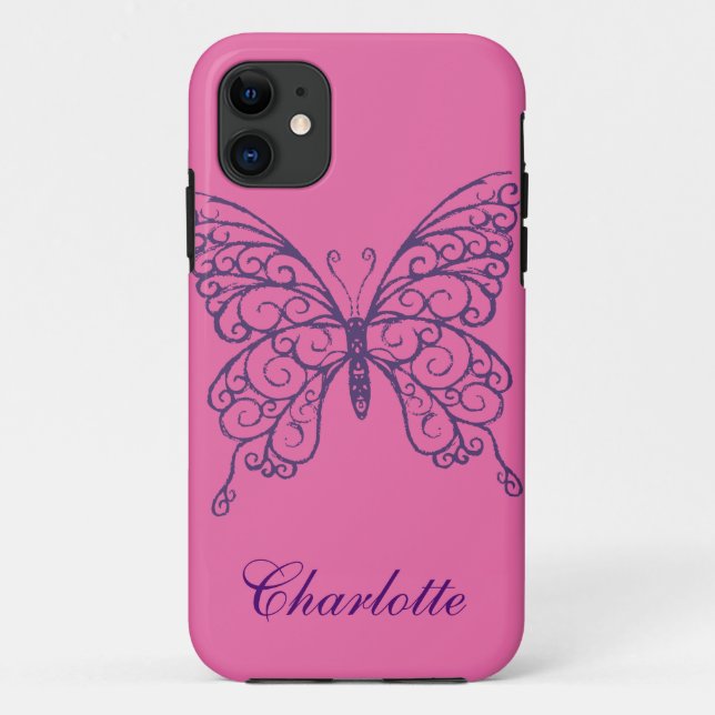 Fancy Butterfly iPhone 5Case-MateBarelyThere Case-Mate iPhone Case (Back)