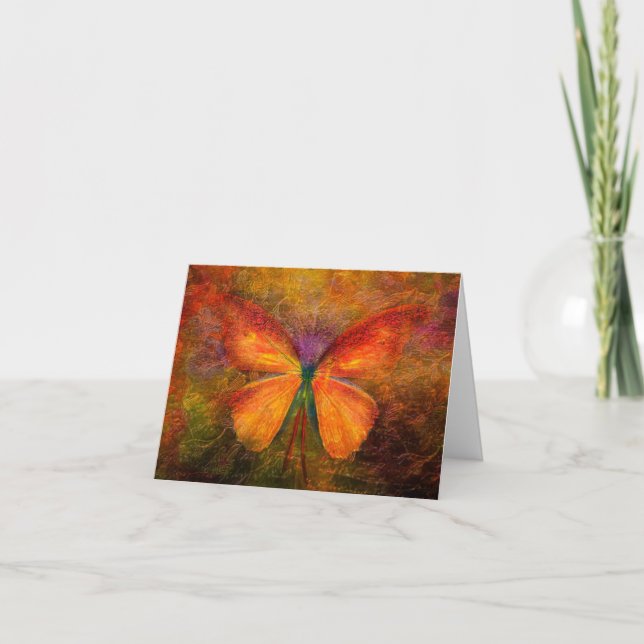Fancy butterfly  note card (Front)