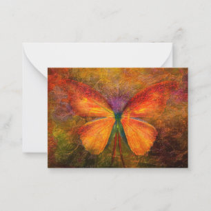 Fancy butterfly note card