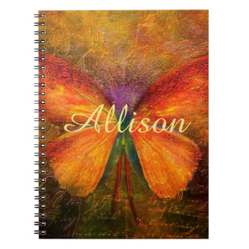 Fancy butterfly personalized   notebook