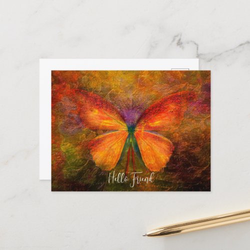 Fancy butterfly postcard