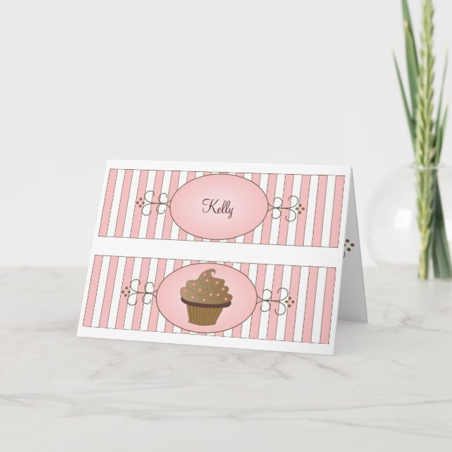 Fancy Cake Bookmark Card (Front)
