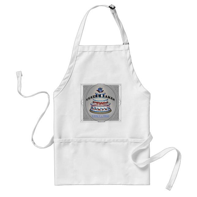 Fancy Cakes Adult Apron (Front)