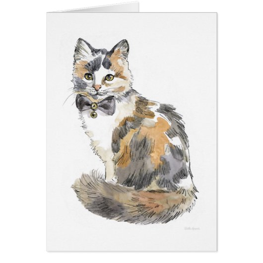 Fancy Calico Cat Cards (Front)