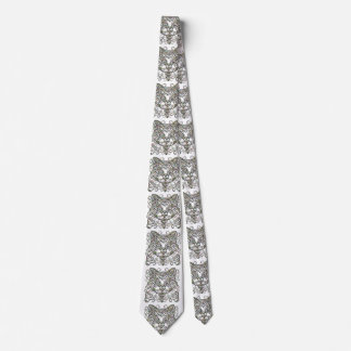 Fancy Cat Abalone Tie