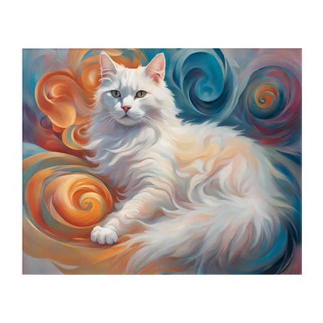 Fancy Cat Acrylic Print (Front)