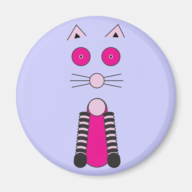 Fancy Cat Magnet (Front)