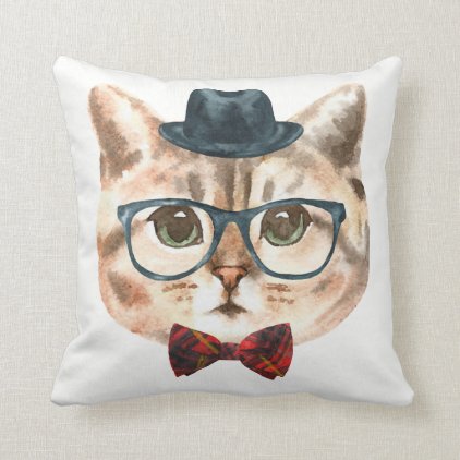 Fancy Cat Pillow