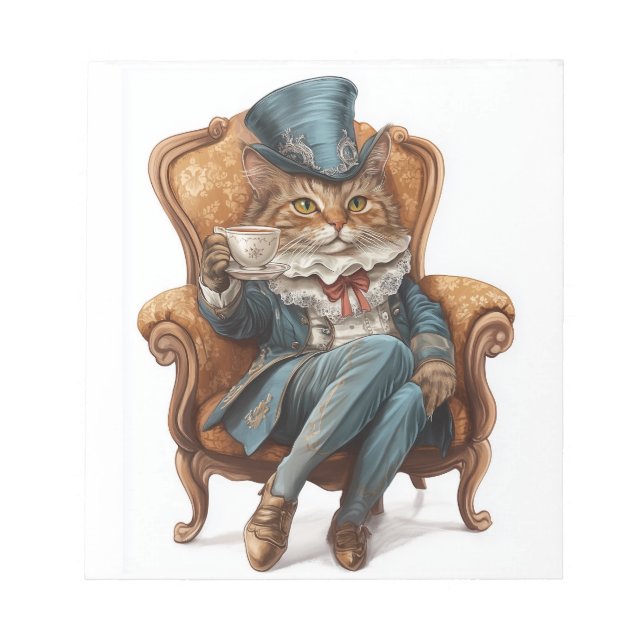 Fancy Cat Society � Victorian Royal Kitty Notepad (Front)