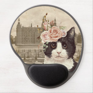 Fancy Cat & The Castle   Gel Mouse Pad