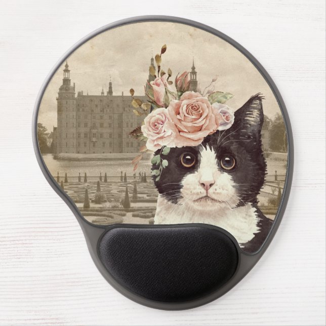 Fancy Cat & The Castle   Gel Mouse Pad (Front)