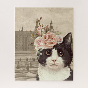 Fancy Cat & The Castle Jigsaw Puzzle
