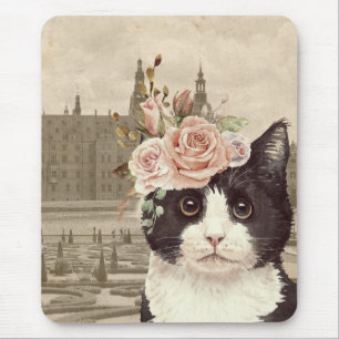 Fancy Cat & The Castle Mouse Pad