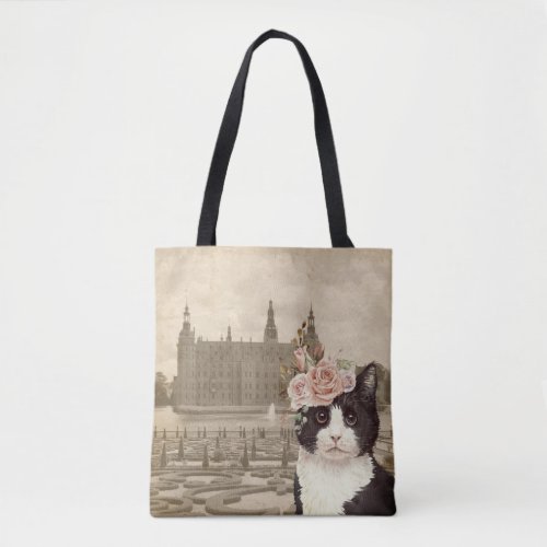 Fancy Cat  The Castle   Tote Bag