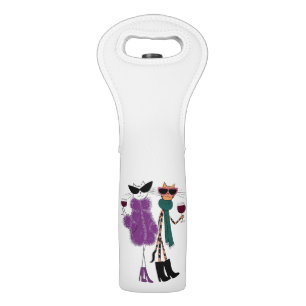 Fancy Cat Wine Tote