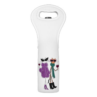 Fancy Cat Wine Tote