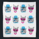Fancy Cats Bandana<br><div class="desc">Question: How many kitties can your pet handle? Answer: So many. The proceeds from this bandana will support the Humane Rescue Alliance.</div>