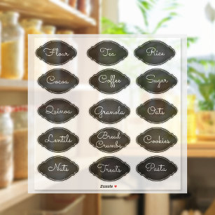 Set of 3 Canister Labels, Decals, Sugar Flour and Tea, Pantry Labels, Home  Organization, Kitchen Organization, Vinyl Decal, Pantry Stickers 
