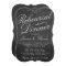 Fancy Chalkboard Wedding Rehearsal Dinner