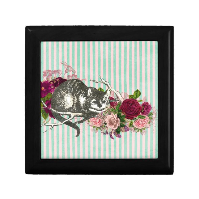Fancy Cheshire Cat Collage Gift Box (Front)