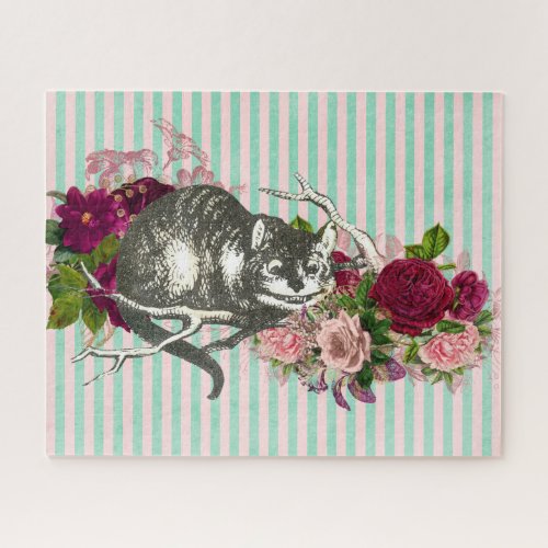 Fancy Cheshire Cat Collage Jigsaw Puzzle