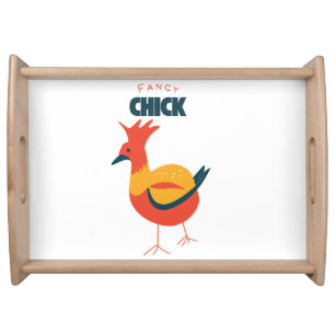 Fancy Chick Serving Tray