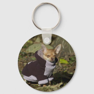 Fancy Chihuahua Keychain